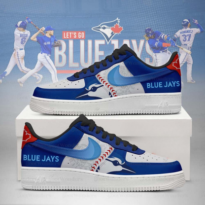[FLASH SALE] NEW CUSTOMIZED MLB12 TR BLUE JAYS AF1 SHOES