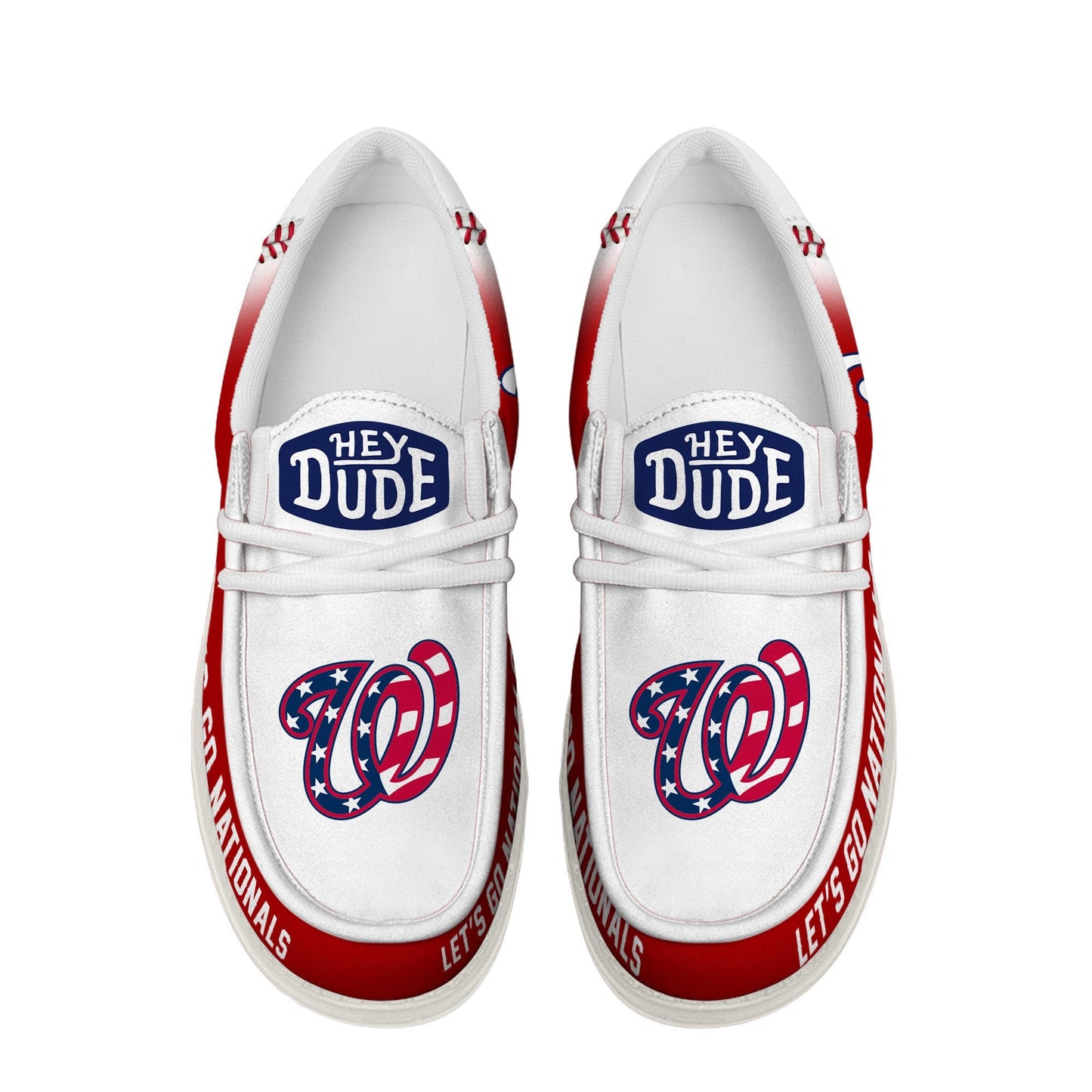[FLASH SALE] NEW CUSTOMIZED MLB28 WA NATIONALS LOAFER SHOES