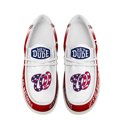 [FLASH SALE] NEW CUSTOMIZED MLB28 WA NATIONALS LOAFER SHOES