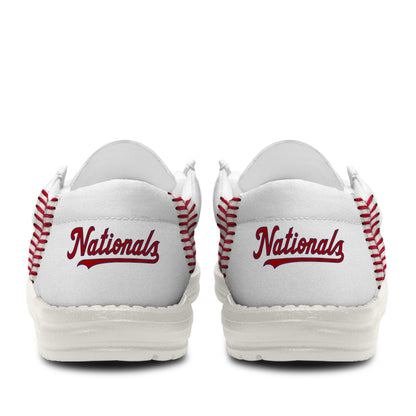 [FLASH SALE] NEW CUSTOMIZED MLB28 WA NATIONALS LOAFER SHOES