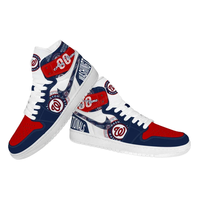 [FLASH SALE] NEW CUSTOMIZED MLB28 WA NATIONALS AIR JORDAN SNEAKERS