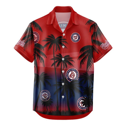 [FLASH SALE] NEW CUSTOMIZED MLB28 WNS WASHINGTON NATIONALS UNISEX HAWAIIAN SHIRT & SHORTS SET
