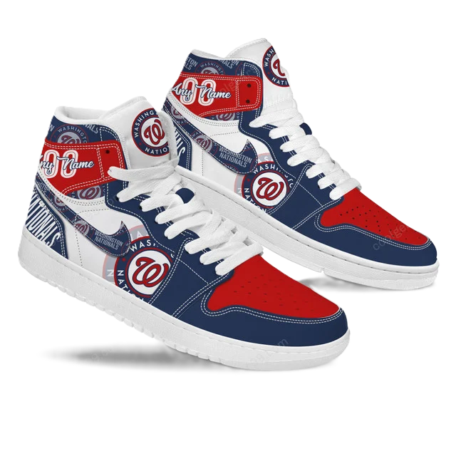 [FLASH SALE] NEW CUSTOMIZED MLB28 WA NATIONALS AIR JORDAN SNEAKERS