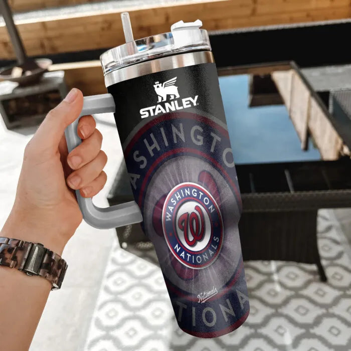 [FLASH SALE] NEW CUSTOMIZED MLB28 WNS WASHINGTON NATIONALS 40oz TUMBLER