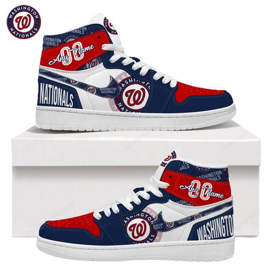 [FLASH SALE] NEW CUSTOMIZED MLB28 WA NATIONALS AIR JORDAN SNEAKERS