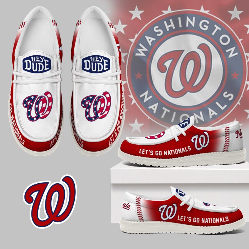 [FLASH SALE] NEW CUSTOMIZED MLB28 WA NATIONALS LOAFER SHOES