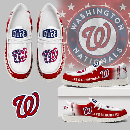 [FLASH SALE] NEW CUSTOMIZED MLB28 WA NATIONALS LOAFER SHOES